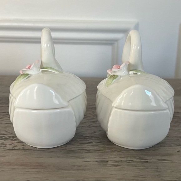 Hankook Korea Swan Bone China Porcelain Trinket Box Jewelry Box - Picture 9 of 14